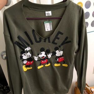 Mickey Mouse olive sweater